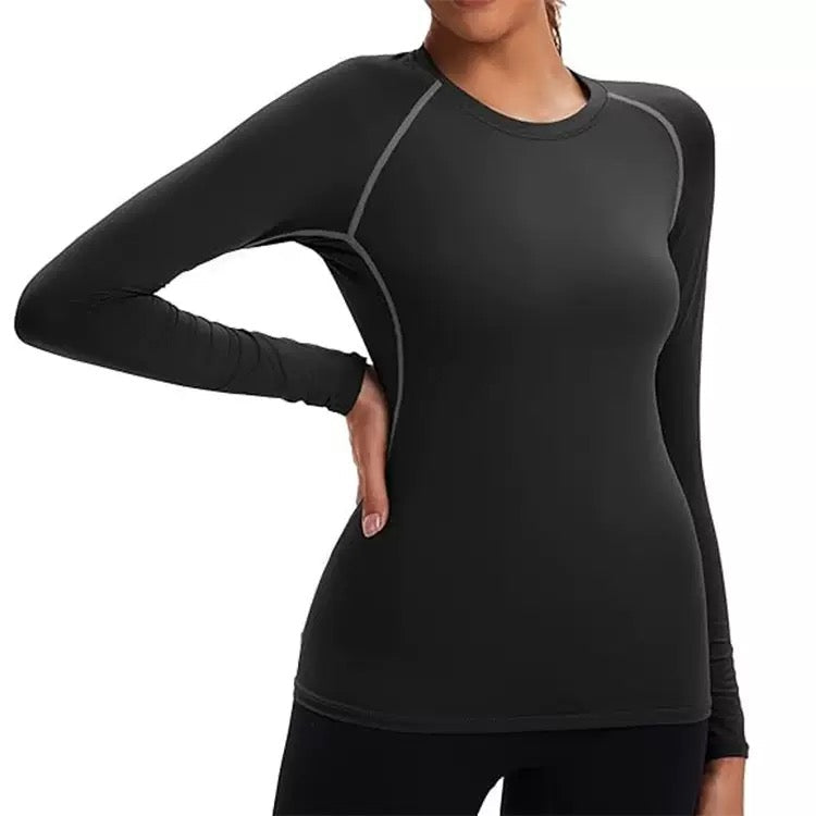 Women's Base Layer Round Neck Slim Top