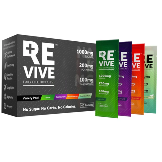 ItsREVIVE Variety 40's Mix 2 box with Apple, Blackcurrant, Blood Orange and Cucumber Mint sachets
