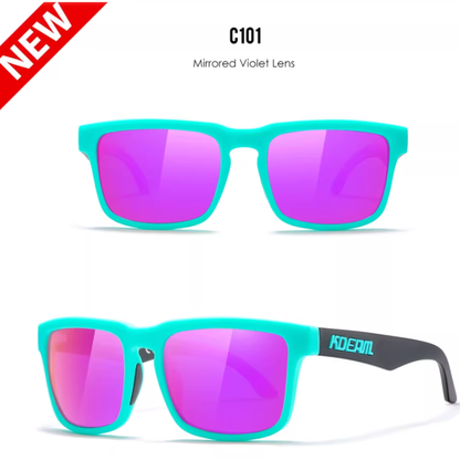 KDEAM Square Outdoor Polarized Sunglasses - Unisex