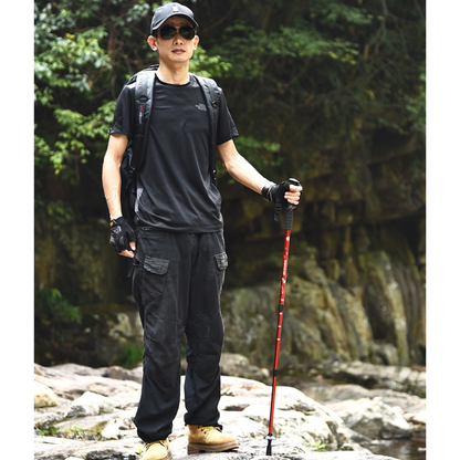 Aluminum Alloy Trekking Poles – 3-Section Adjustable