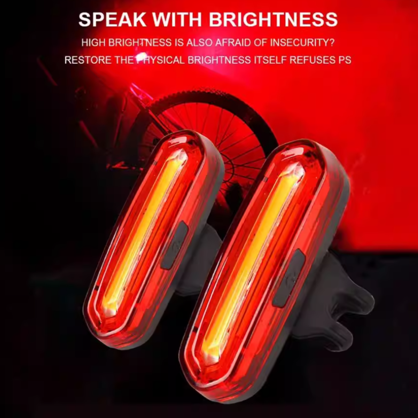NQY I3011 USB Rechargeable Bike Rear Taillight — IPX6 Waterproof