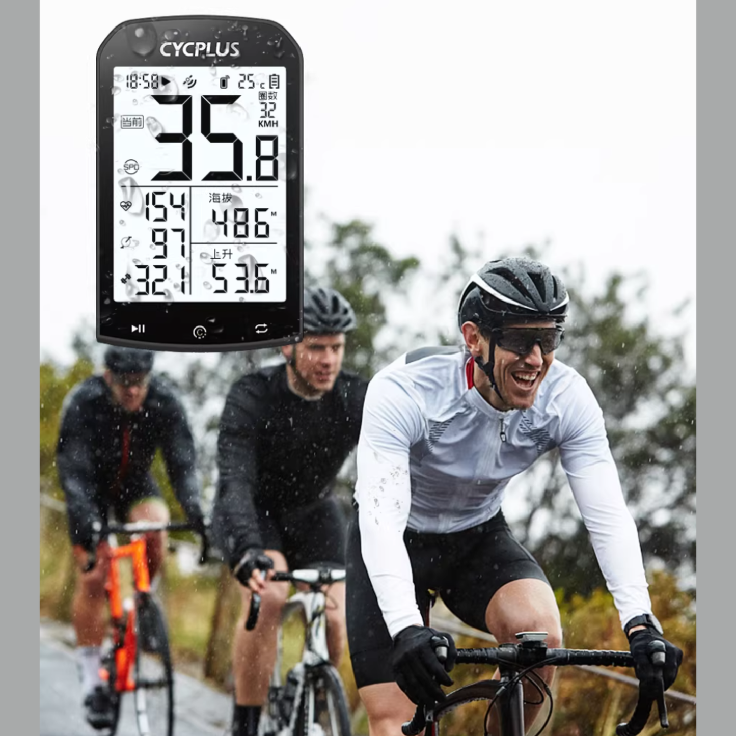 CYCPLUS GPS Bike Computer Speedometer