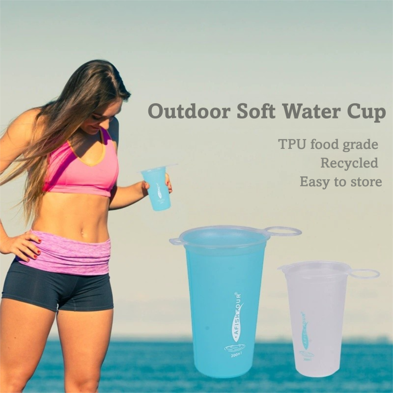 200ml Portable Soft Flask for Marathon & Hiking