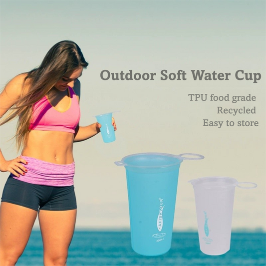 200ml Portable Soft Flask for Marathon & Hiking