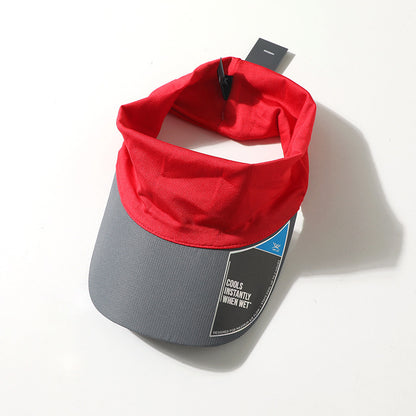 Anti-UV Cooling Visor - Tie Dye Blue