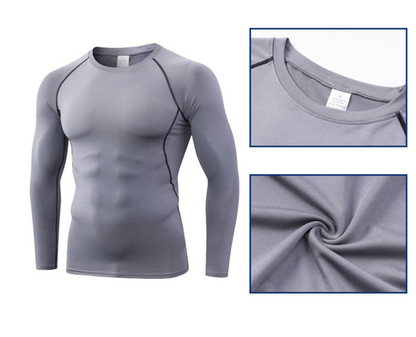 Men's Quick-Dry Compression Long Sleeve Fitness Shirt
